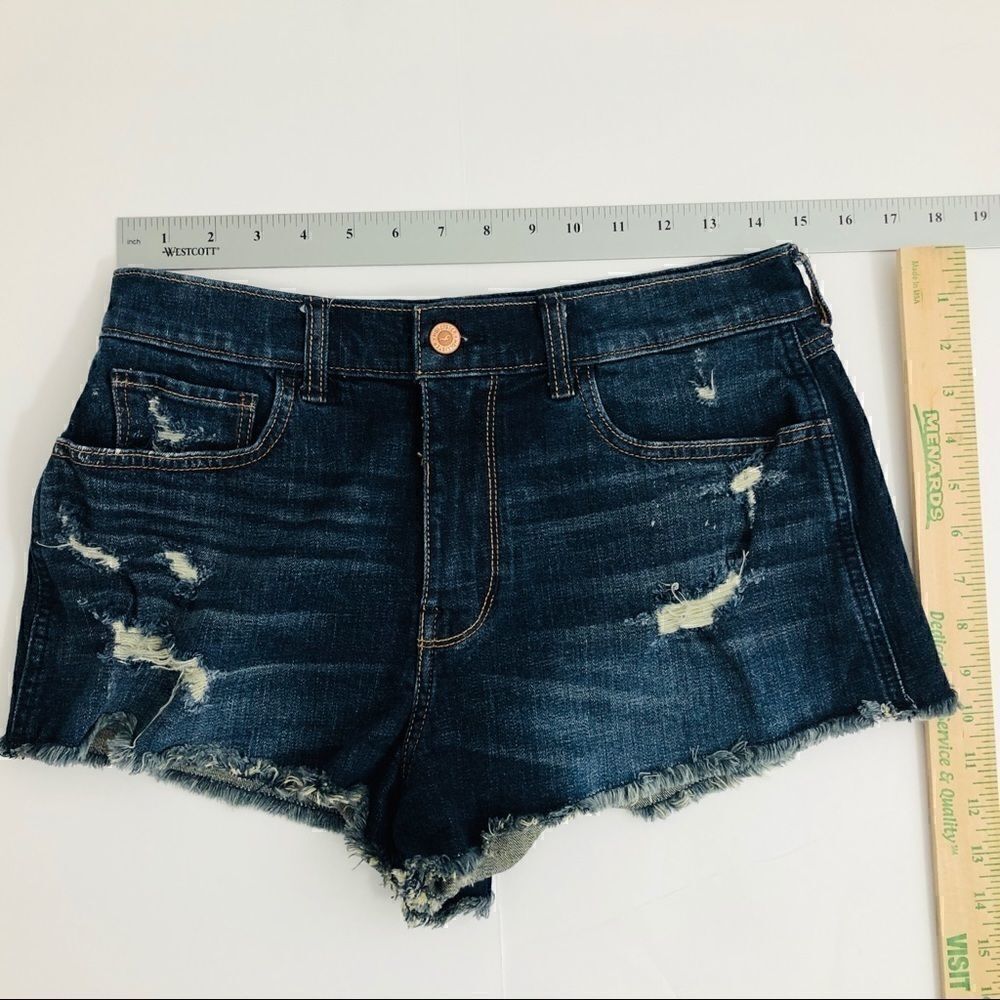 Set of TWO Size 7 Distressed Jean Shorts!!